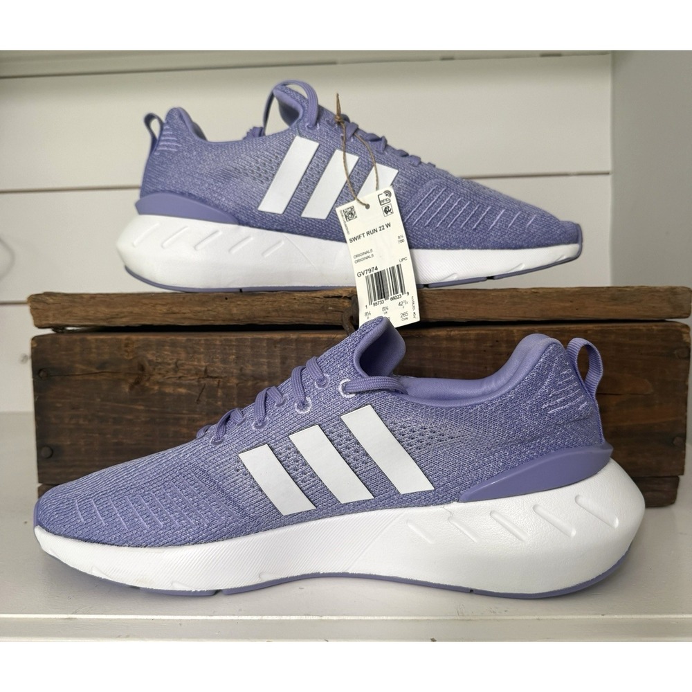 Adidas Originals Swift Run 22 Women's Shoes Size 10 GV7974 Purple/White NEW TAGS - Picture 2 of 7